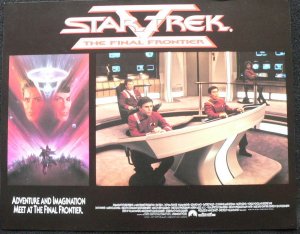 STAR TREK V  THE FINAL FRONTIER   LOBBY CARD  11X14