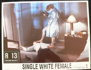SINGLE WHITE FEMALE     LOBBY CARD      11X14