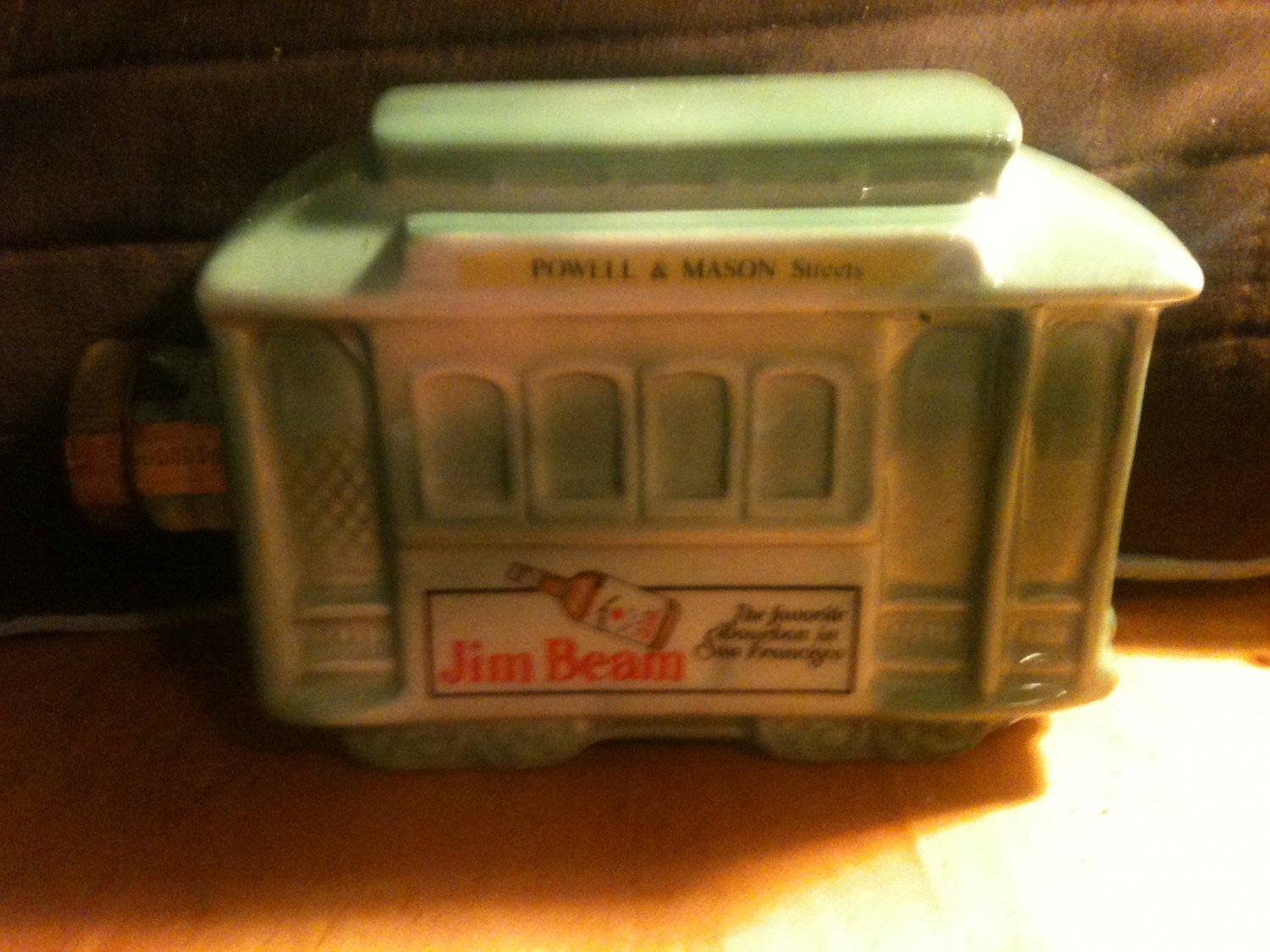 1968 Jim Beam Trolley car whiskey decanter