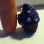 Purple Cupcake Charm