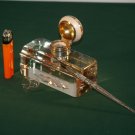Antique Glass Crystal Writing / Silver Gilt & Enamelled Desk Set & inkwell.