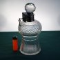 Brandy / Scotch Decanter. Crystal Cut , Plated Collar & Lock