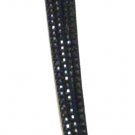 Black Jet Rhinestone Lanyard Identification Holder 28"