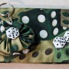 Fabric check book cover - Dice
