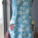 Classic pearls Vintage style flounce Apron