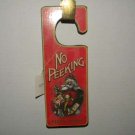 NEW Christmas doorknob hanger vintage look Santa Claus