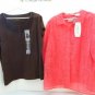 NWT 2 pc Lot White Stag Women Plus Tops