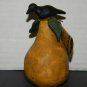 Blossom Bucket Resin Crow on Pear 81006