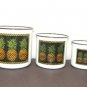 Enamelware Pinapple Canister 3 pc Set distressed look