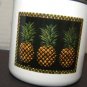 Enamelware Pinapple Canister 3 pc Set distressed look