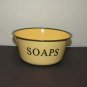 New Enamelware Soaps Bowl - cream