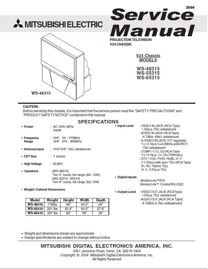 Mitsubishi electric инструкция. Service manual Mitsubishi. WS Electric s2000a service menu