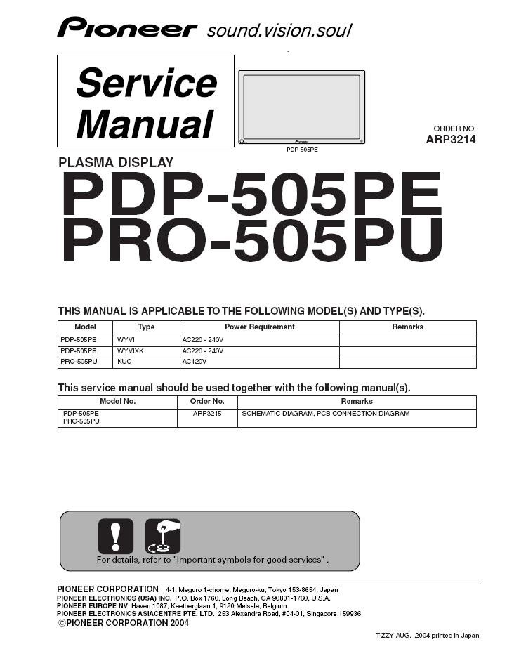 Pioneer pdp 435pe нет изображения