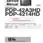 PIONEER PDP-42A3HD PDP-4214HD TV SERVICE REPAIR MANUAL