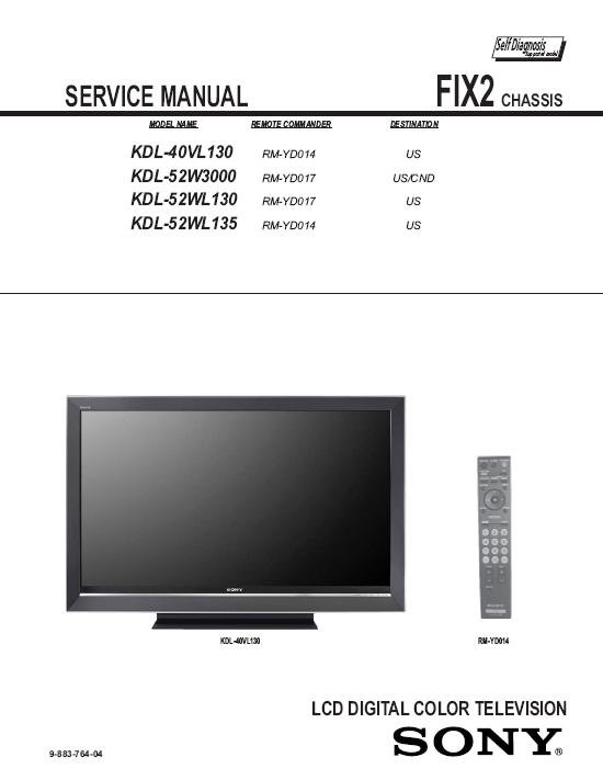 Sony kdl 40x2000 схема