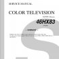 TOSHIBA 46HX83 PROJECTION TV SERVICE REPAIR MANUAL