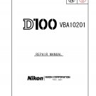 NIKON D100 DIGITAL CAMERA SERVICE REPAIR MANUAL