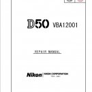 NIKON D50 DIGITAL CAMERA SERVICE REPAIR MANUAL
