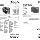 SONY DSC-S75 DSC-S85 DIGITAL CAMERA SERVICE REPAIR MANUAL