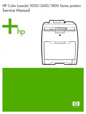 HP LASERJET 3000 3600 3800 SERIES PRINTER SERVICE REPAIR MANUAL