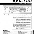 YAMAHA AVX-700 STEREO AMPLIFIER SERVICE REPAIR MANUAL