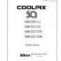 NIKON COOLPIX SQ DIGITAL CAMERA SERVICE REPAIR MANUAL
