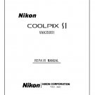 NIKON COOLPIX S1 DIGITAL CAMERA SERVICE REPAIR MANUAL