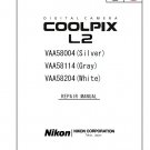 NIKON COOLPIX L2 DIGITAL CAMERA SERVICE REPAIR MANUAL