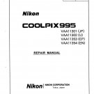 NIKON COOLPIX 995 DIGITAL CAMERA SERVICE REPAIR MANUAL