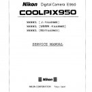 NIKON COOLPIX 950 DIGITAL CAMERA SERVICE REPAIR MANUAL