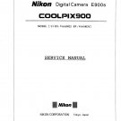 NIKON COOLPIX 900 DIGITAL CAMERA SERVICE REPAIR MANUAL