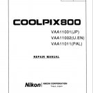 NIKON COOLPIX 800 DIGITAL CAMERA SERVICE REPAIR MANUAL