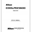 NIKON COOLPIX 5600 DIGITAL CAMERA SERVICE REPAIR MANUAL