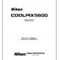 NIKON COOLPIX 5600 DIGITAL CAMERA SERVICE REPAIR MANUAL