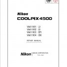 NIKON COOLPIX 4500 DIGITAL CAMERA SERVICE REPAIR MANUAL