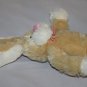 Dan Dee Beige Plush EASTER BUNNY RABBIT 10" Long Ears Stuffed Soft Toy Bow Tie