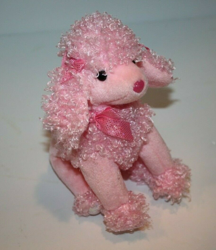 pink stuffed poodle