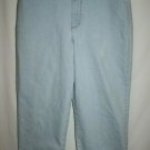 Gloria Vanderbilt Misses 10 Blue Jean Denim Capri Short Pants Light Wash Stretch