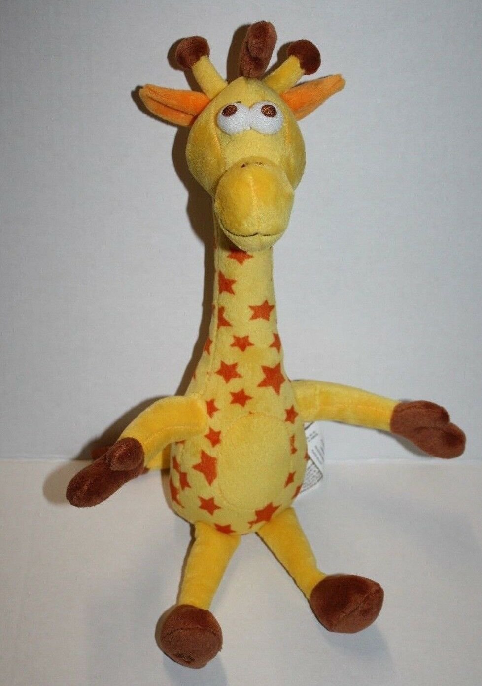 Toys R Us Geoffrey Giraffe 17" Plush Yellow Orange Star Soft Toy