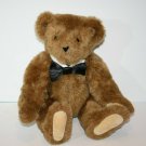 Vermont Teddy Bear 16" Jointed Plush Black Satin Bow Tie Soft Toy Stuffed Animal Vermont Teddy Bear 16" Jointed Plush Black Satin Bow Tie Soft Toy Stuffed Animal