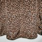 Charming Charlie Misses SMALL Leopard Animal Tank Top Cami Black Asymmetrical