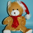 Greenbrier Santa Teddy Bear 9" Cap Scarf Christmas Brown Plush Stuffed 2009 Toy Greenbrier Santa Teddy Bear 9" Cap Scarf Christmas Brown Plush Stuffed 2009 Toy