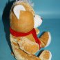 Greenbrier Santa Teddy Bear 9" Cap Scarf Christmas Brown Plush Stuffed 2009 Toy