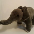 Discovery Elephant Gray Plush 14" Soft Toy  Standing 9" Grey Stuffed Zoo Animal