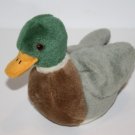 K&M Mallard Duck Plush Small Stuffed Green Head Bird 7" Soft Toy Sound Quacks