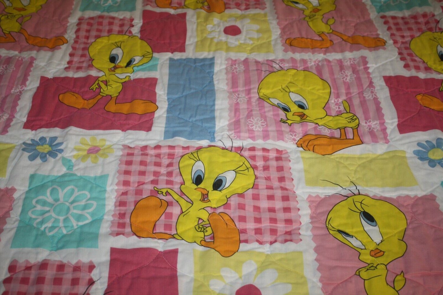 Looney Tunes Tweety Bird Baby Blanket Quilt Nursery Crib Toddler