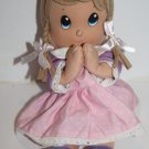 Nuby Luv N Care Spanish Prayer Pal Baby Girl Doll Pink 11" Plush Braids Soft Toy