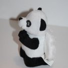 My Faithful Panda Bear Kneeling Prayer Angel Black White 6" Plush Soft Mini Toy