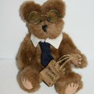 Boyds Bears Harveys Lunch Bag Plush Teddy Bear 7" Wears Glasses Tie Stuffed Boyds Bears Harveys Lunch Bag Plush Teddy Bear 7" Wears Glasses Tie Stuffed