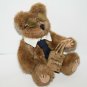 Boyds Bears Harveys Lunch Bag Plush Teddy Bear 7" Wears Glasses Tie Stuffed